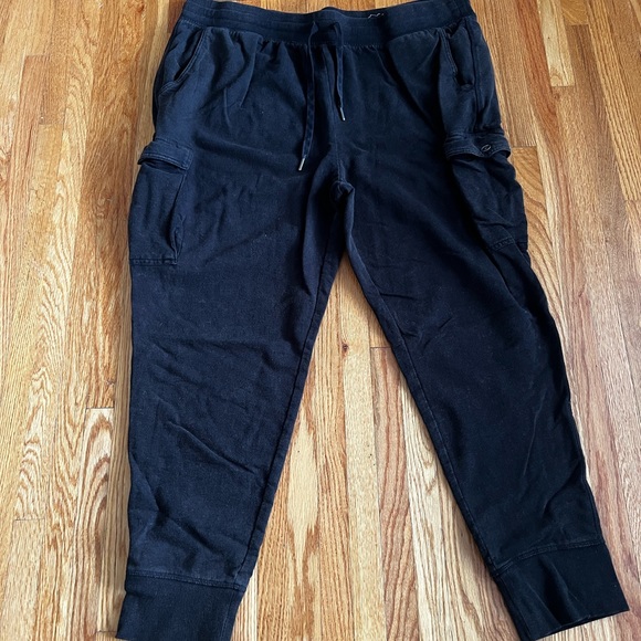 Time and Tru Pants & Jumpsuits Distressed Black Cargo Sweatpants